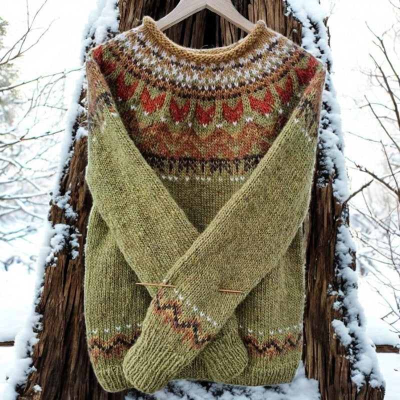 Charlotte™ - Pull jacquard en laine douce