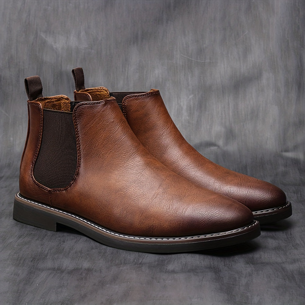 Milano™ – Bottines Chelsea en cuir véritable homme