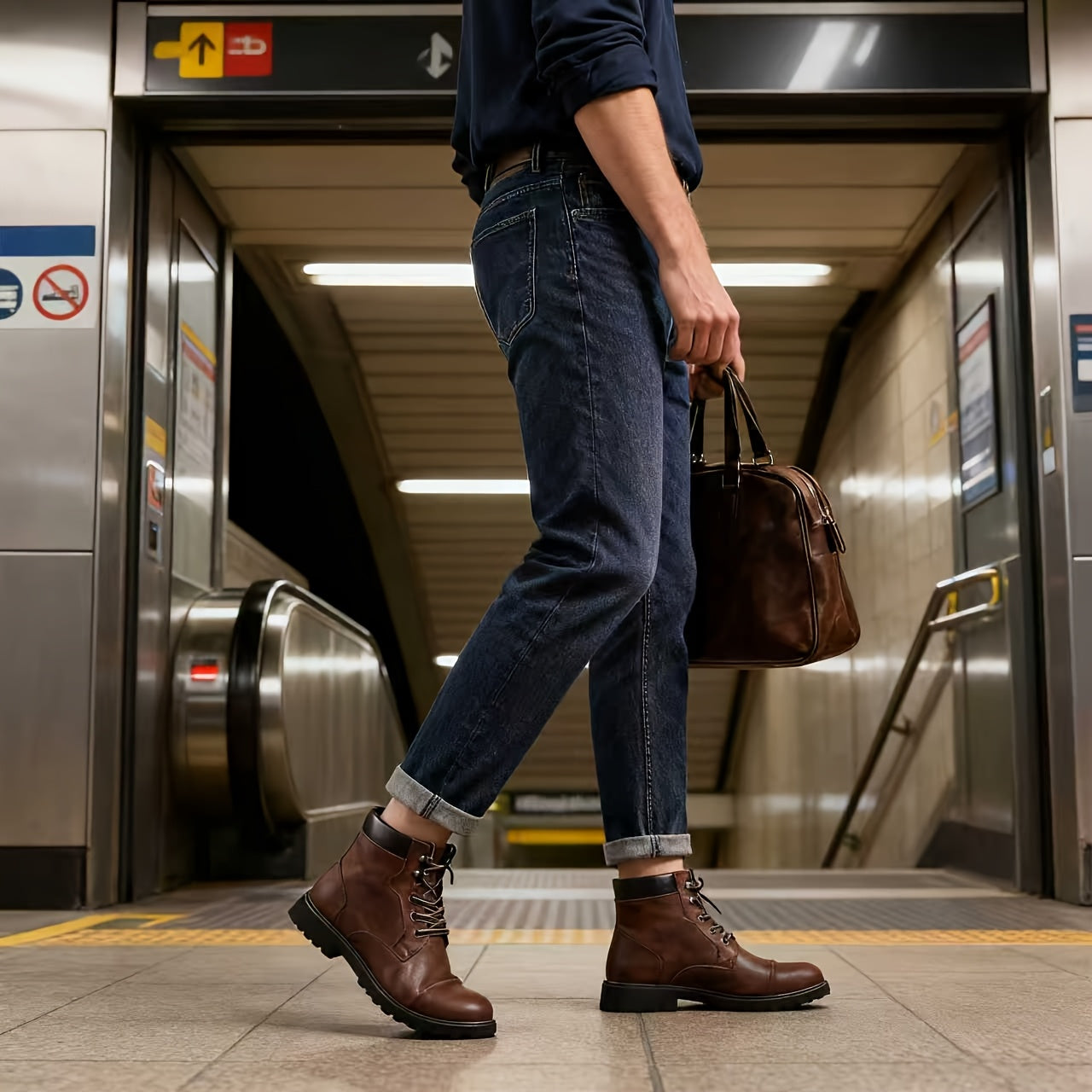 Firenze™ - Bottines classiques en cuir véritable homme