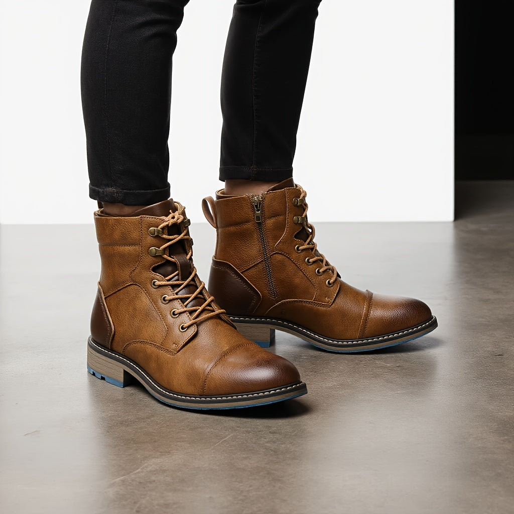 Capri™ - Bottines en cuir véritable homme