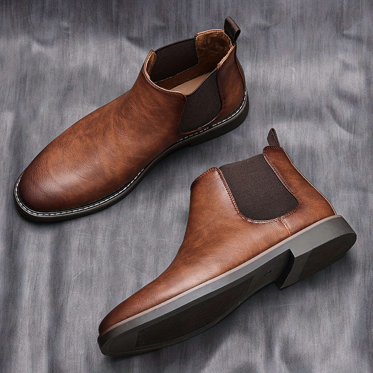 Milano™ – Bottines Chelsea en cuir véritable homme