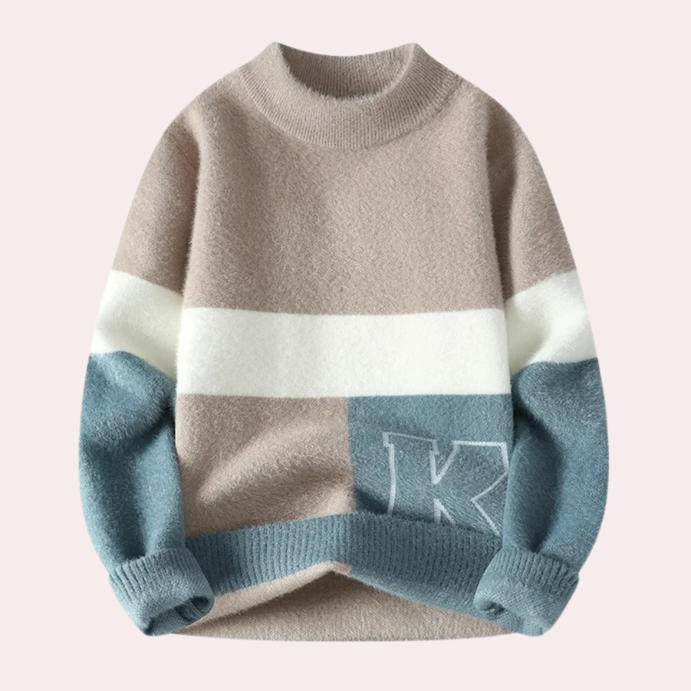 Ranieri™ - Pull ample à motif patchwork