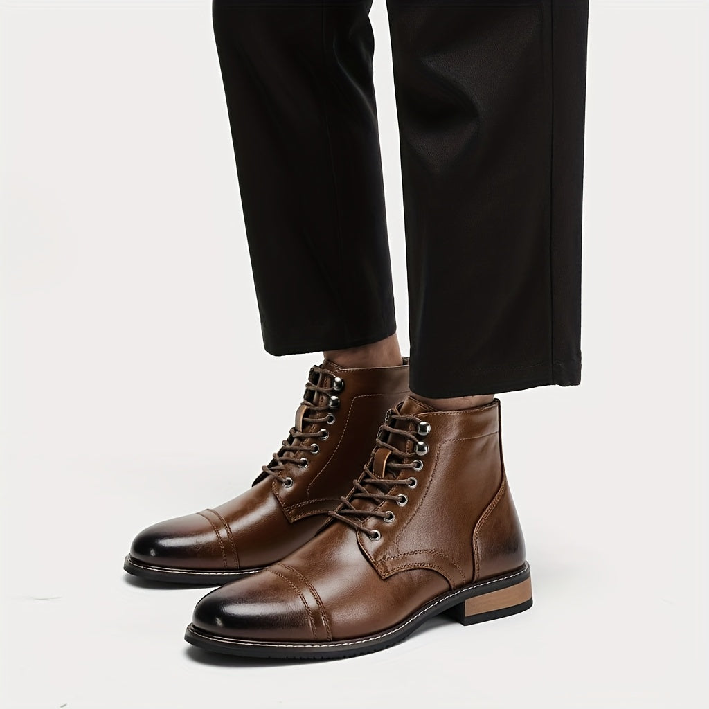 Rivoli™ - Bottines Derby en cuir véritable homme